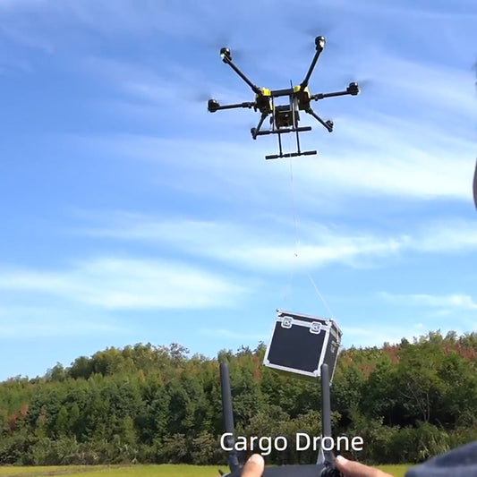 Foldable quadcopter drone with camera mount, four arms, and landing legs extended